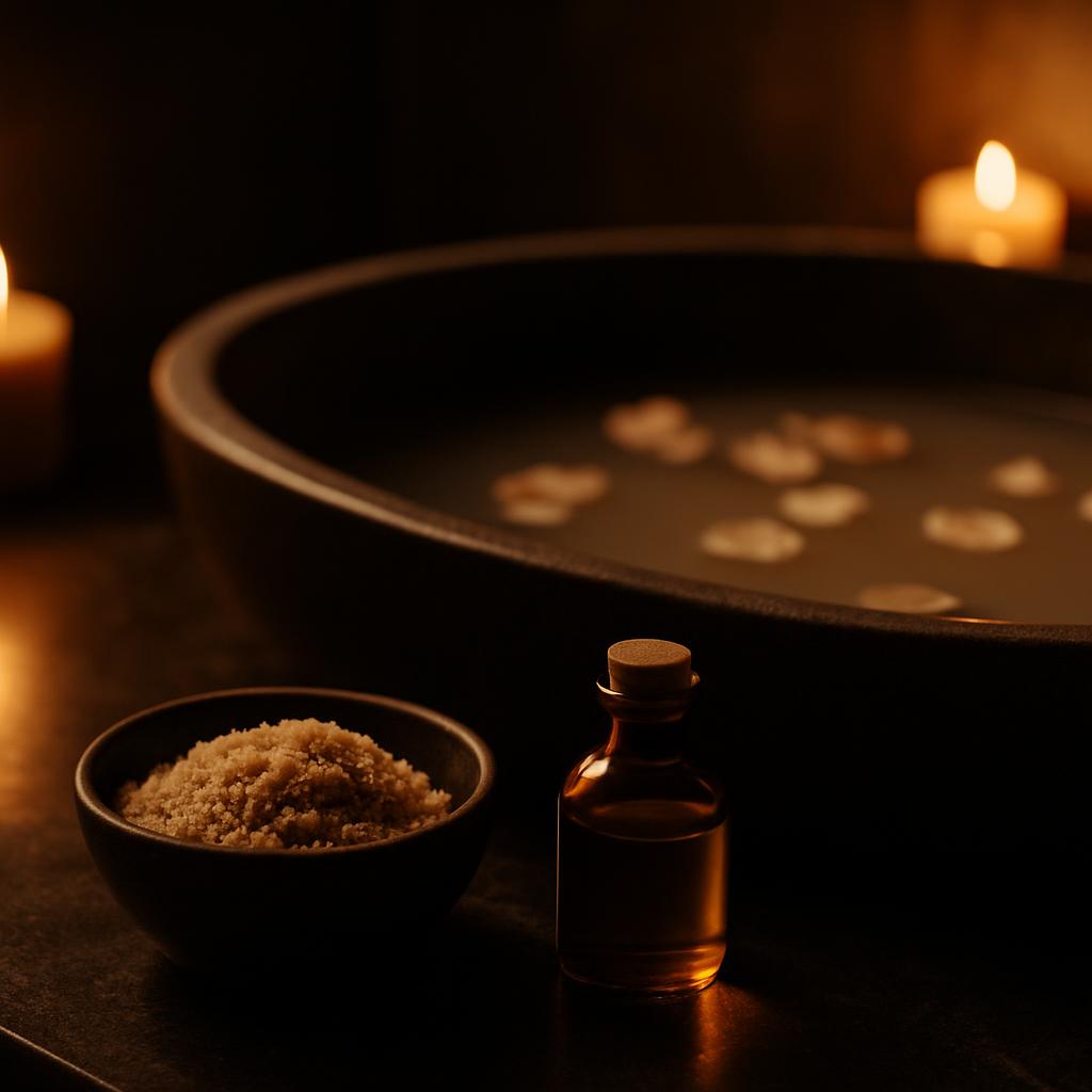 Aroma & Scrub (Aesop) & Milk bath (Panpuri) - Mandel Spa Bangkok male therapist program