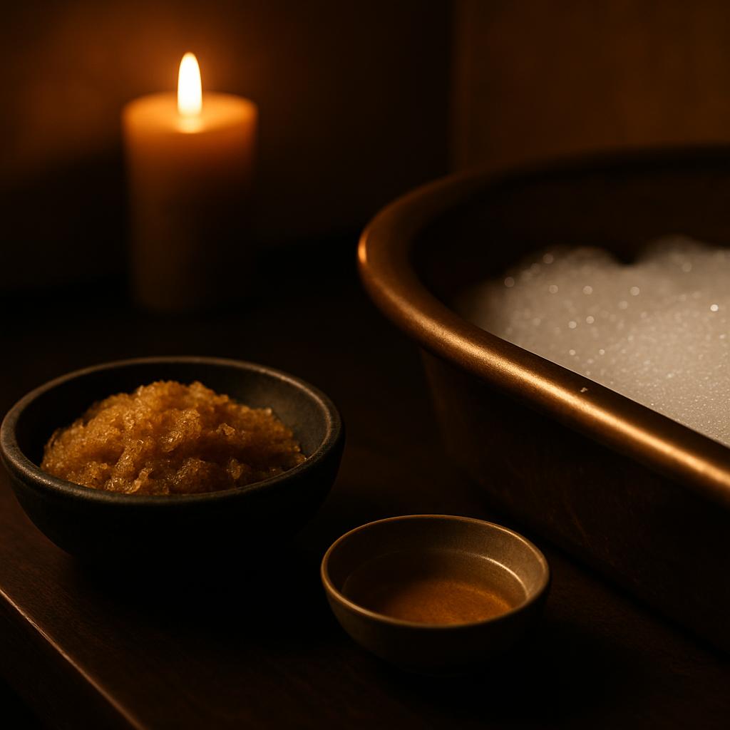 Scrub + Aroma + Bubble Bath (L'occitane) - Mandel Spa Bangkok male therapist program