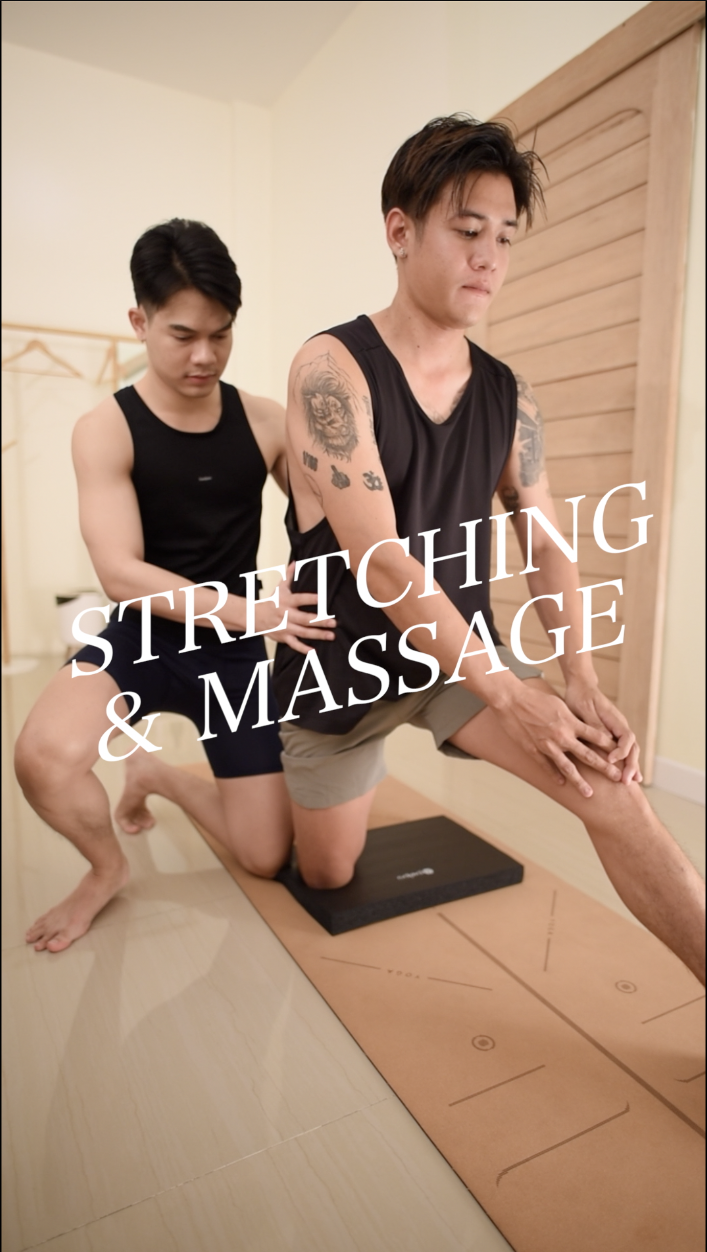 Stretching & Massage Demonstration by Gay-Friendly Therapist Hugo and Straight Male Therapist Mix | Bangkok Male Spa